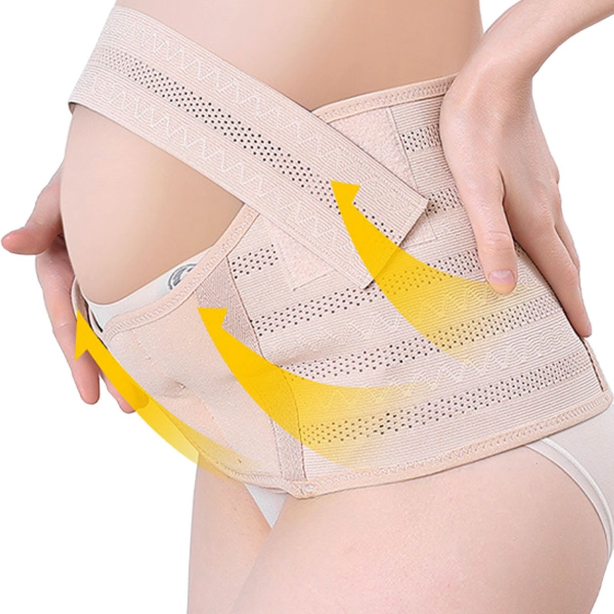GENERICO - Faja Maternal Soporte Prenatal Ajustable Embarazo 3 Bandas Talla L