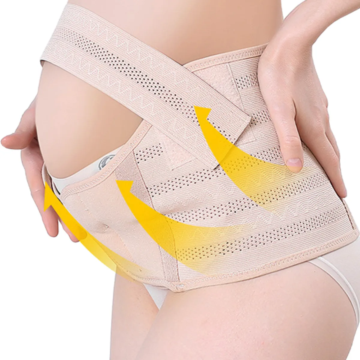 GENERICO - Faja Maternal Soporte Prenatal Ajustable Embarazo 3 Bandas Talla M