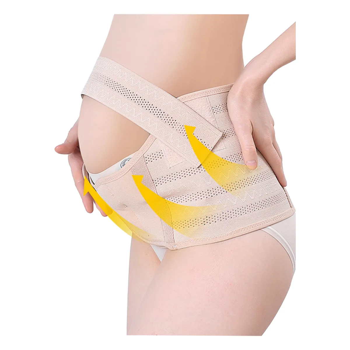 GENERICO - Faja Maternal Soporte Prenatal Ajustable Embarazo 3 Bandas Talla M