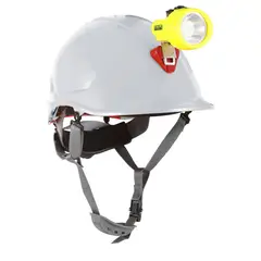 STEELPRO - Casco Abs Mta Blanco Con Portalámpara Full