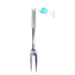 GENERICO - Tenedor Para Carne Pincho Asado Acero Inoxidable Dos Dientes