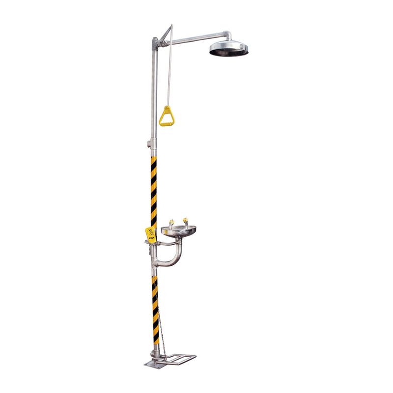 STEELPRO - Ducha Lava Ojos Inox 316 Con Pedal Bd-550A