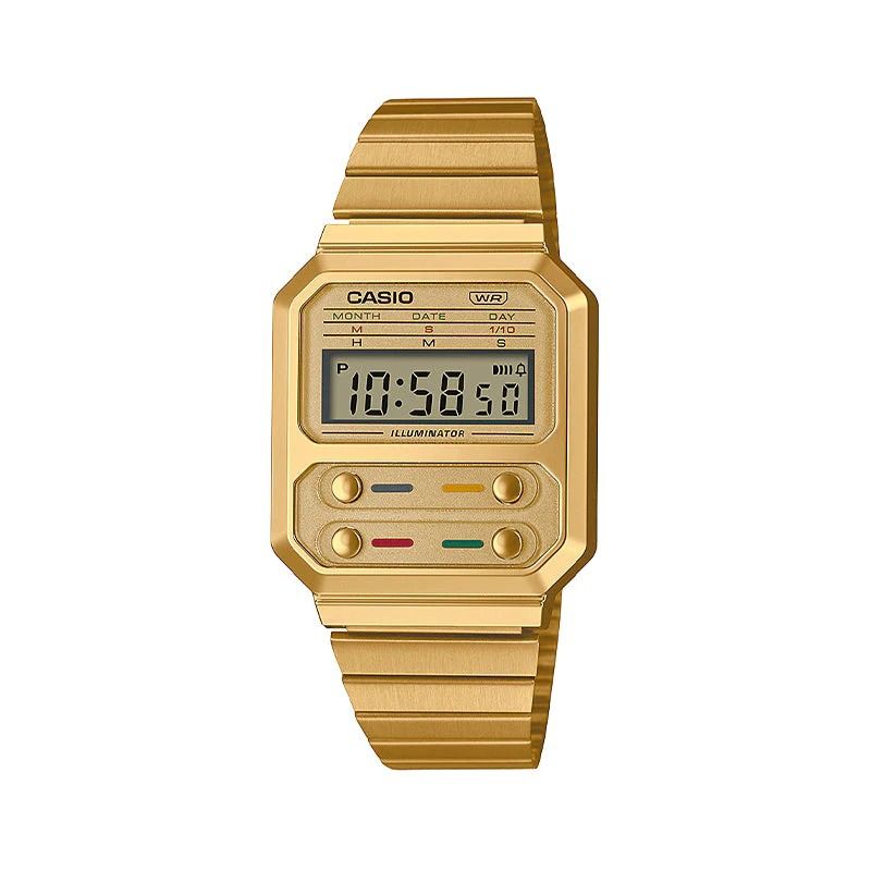 CASIO - Reloj Unisex Casio A100WEG-9ADF