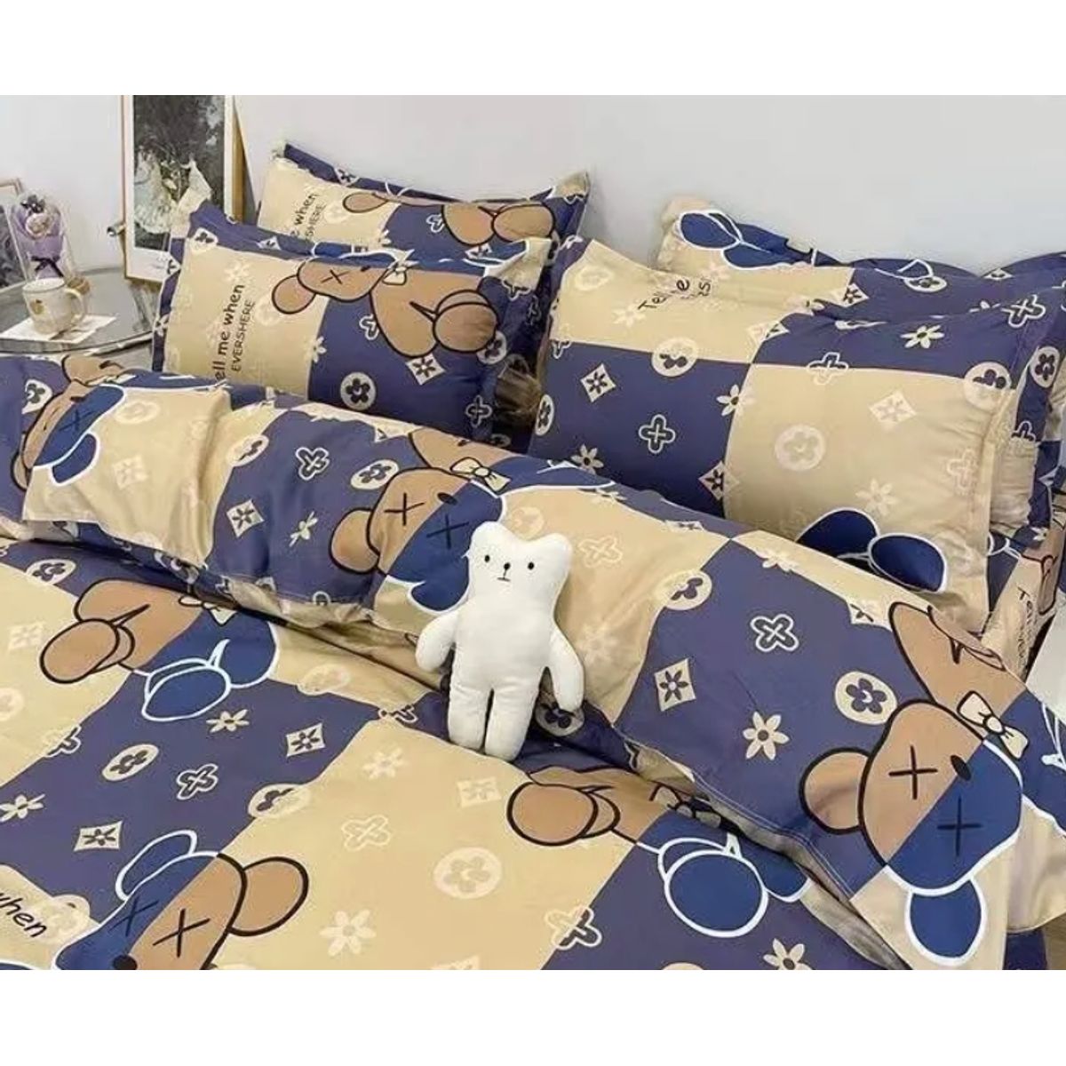 HOMER DESIGN - Set Ropa De Cama Sabanas +funda De Plumon 1.5 Plazas Bys36