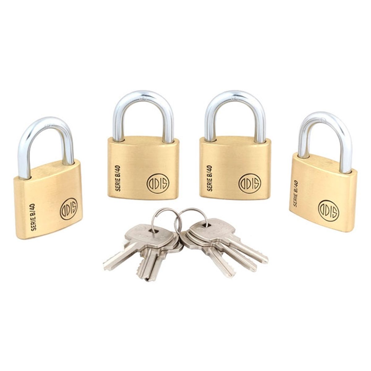 ODIS - Pack 4 Candados Odis B40 40mm - Llaves Iguales