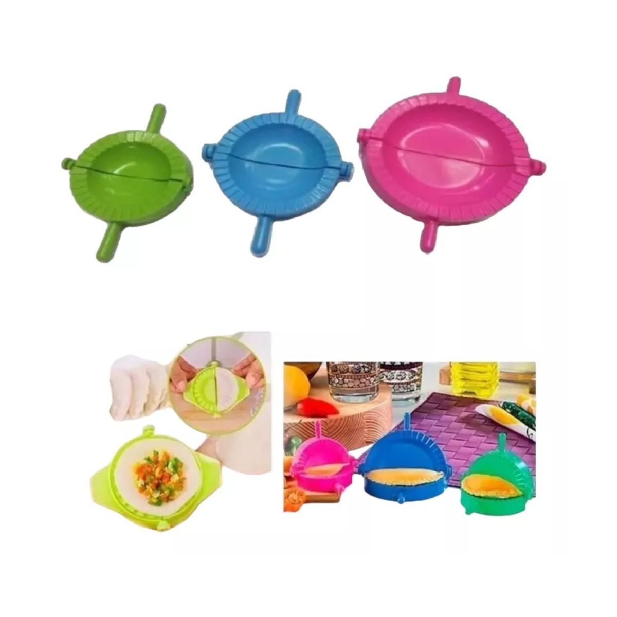 GENERICO - Set 3 Moldes Para Empanada