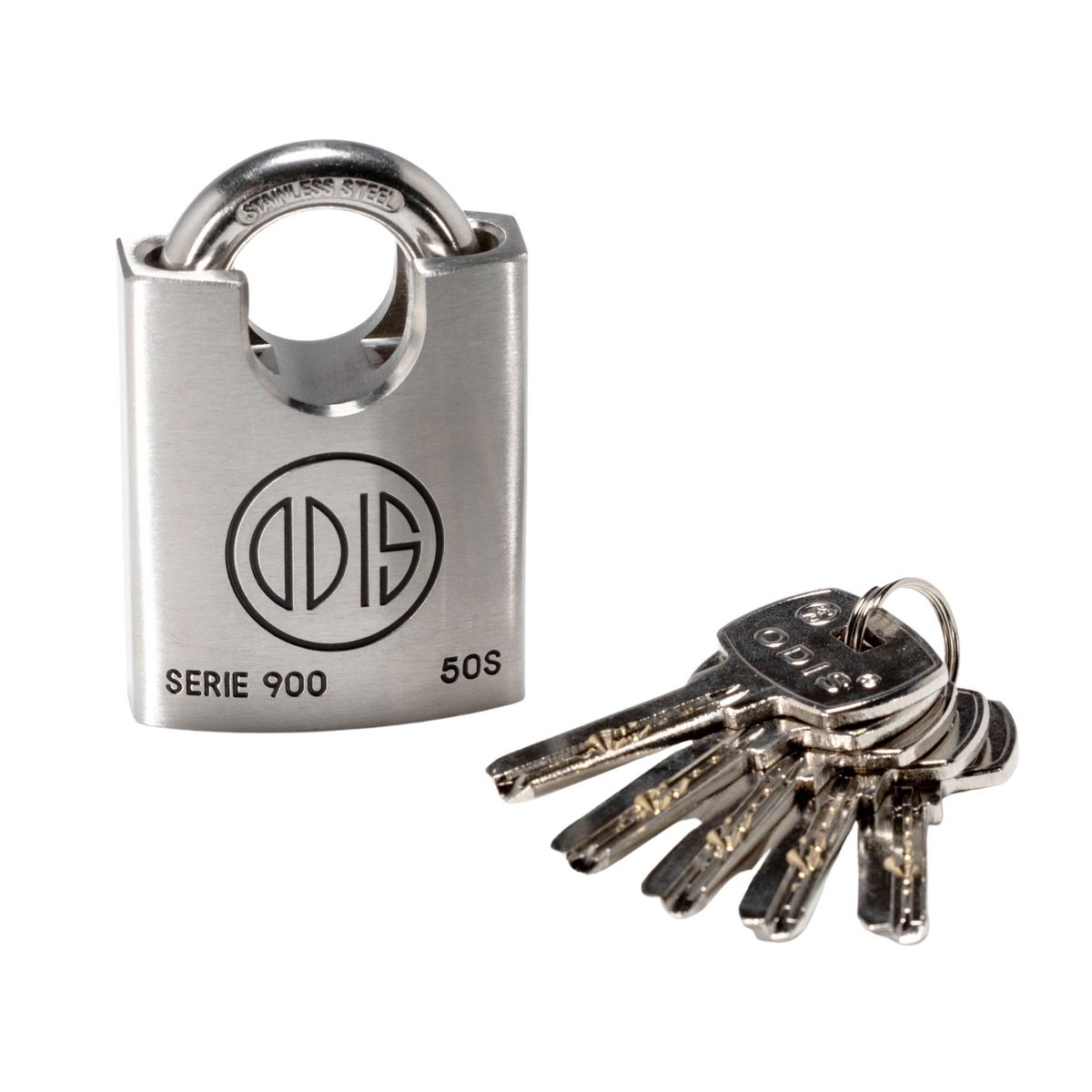 ODIS - Candado Odis 950 50mm Hombros - Acero Inoxidable