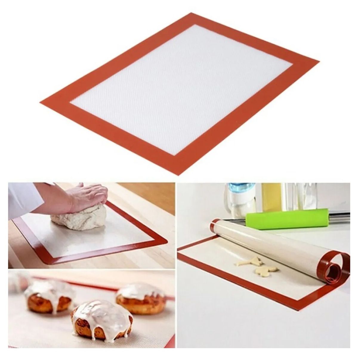 GENERICO - Lamina De Silicona Para Horno Antiadherente Silpat Lamina Para Galleta