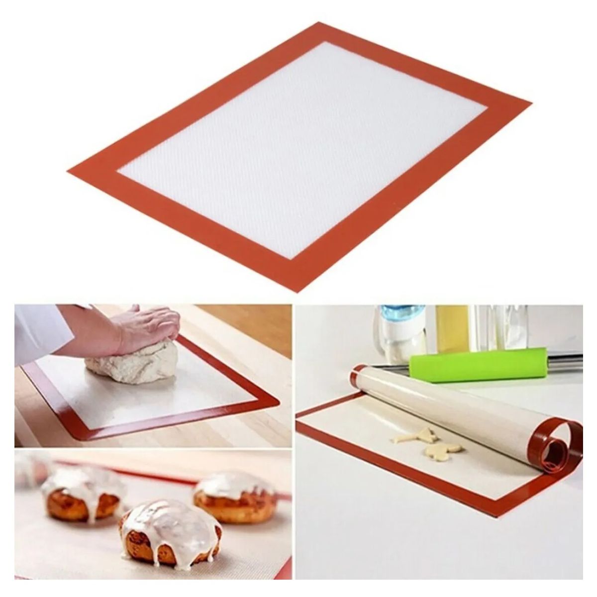 GENERICO - Lamina De Silicona Para Horno Antiadherente Silpat Lamina Para Galleta