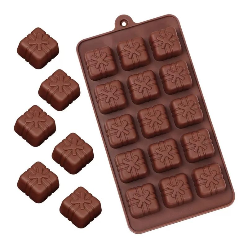 GENERICO - MOLDE SILICONA PARA BOMBONES CHOCOLATE REGALO