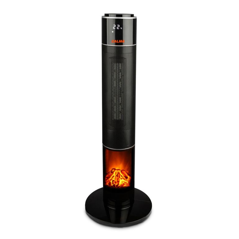 CALMA Estufa Eléctrica Torre PTC Flame PTC4000 - 2000 W