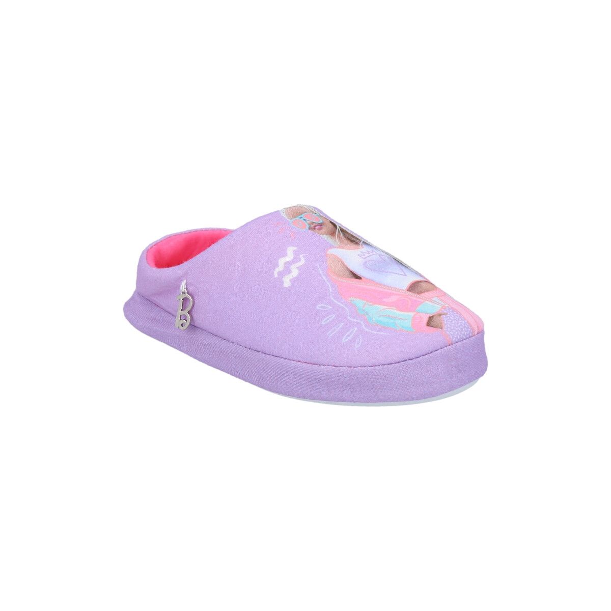 BARBIE - PANTUFLA NIÑA BARBIE VIOLETA.