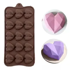 GENERICO - MOLDE SILICONA PARA BOMBONES CHOCOLATE CORAZON