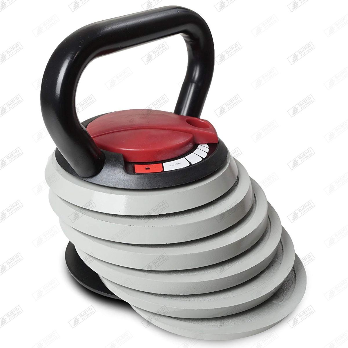 BASKO FITNESS - Fitness Kettlebell Ajustable Pesa Rusa 40 Lbs