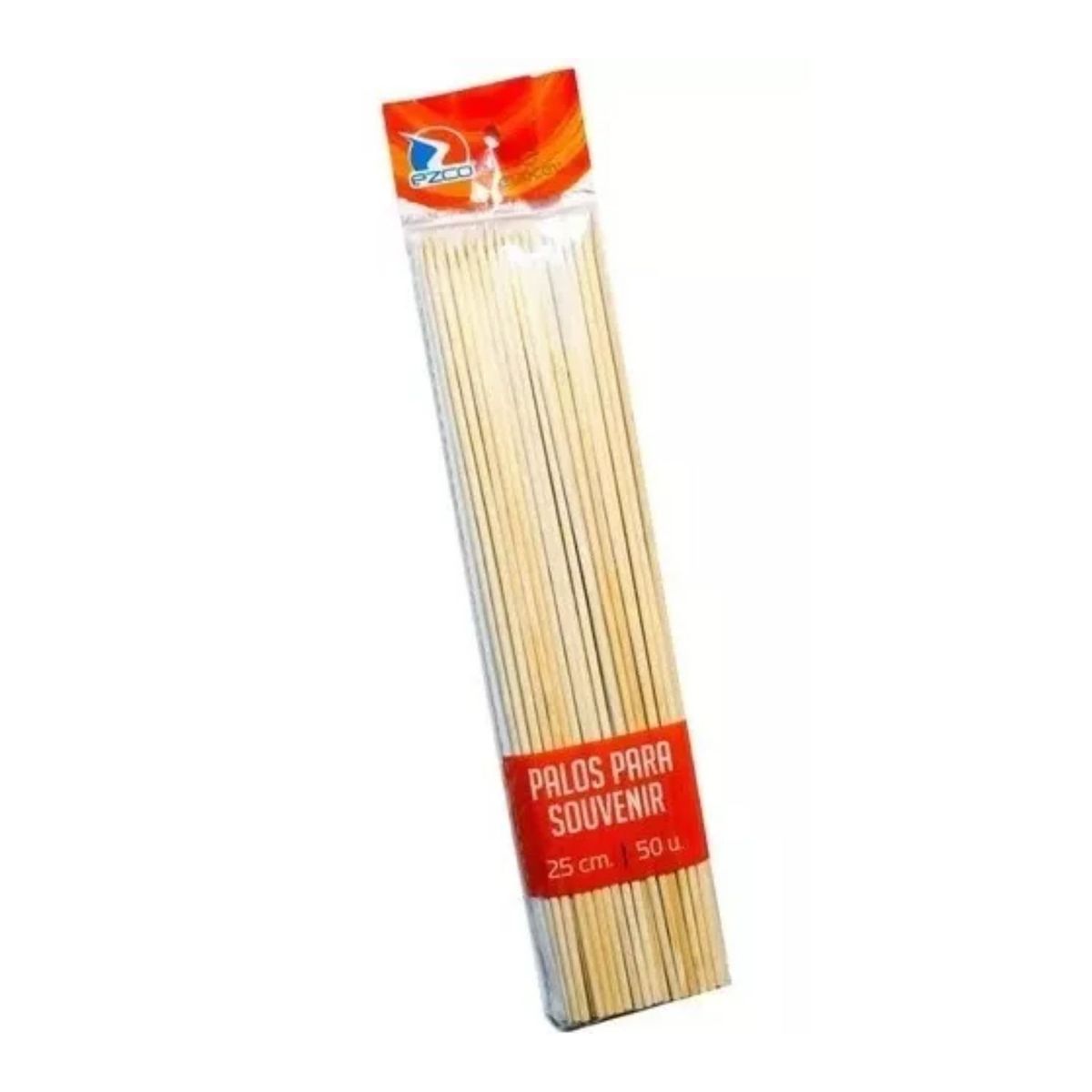 GENERICO - Palitos De Brocheta Color Natural 25 Cm X50 Unidades