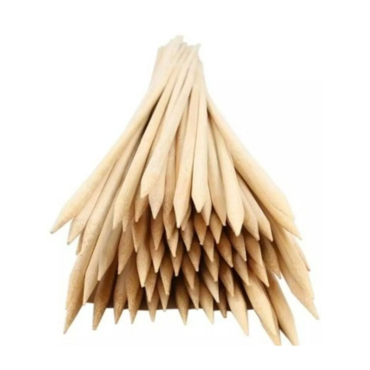 GENERICO - Palitos De Brocheta Color Natural 25 Cm X50 Unidades