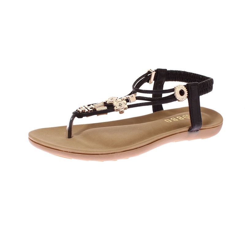 VIA FRANCA - Sandalia Para Mujer Color Negro