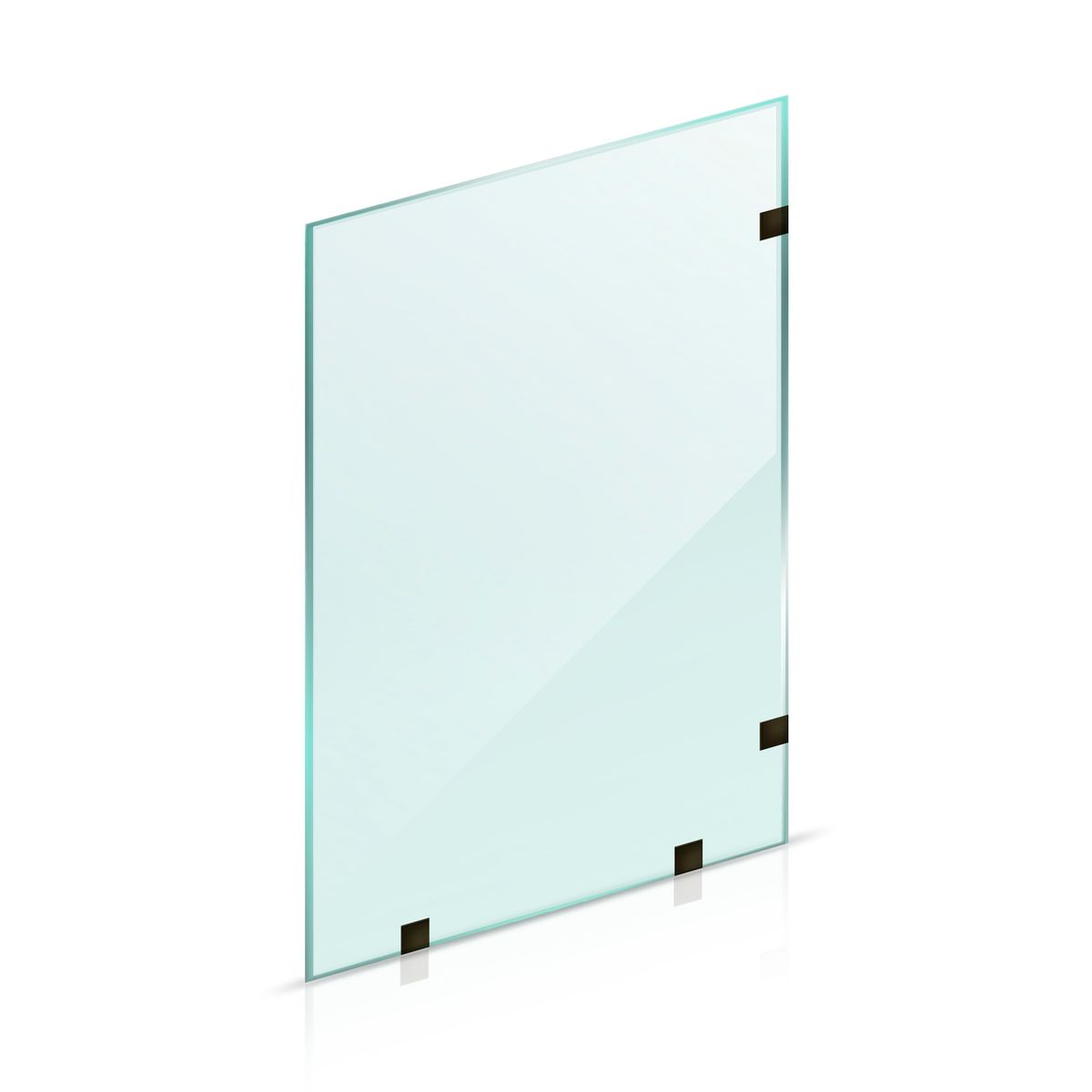 DELL ORTO - Shower Door vidrio templado 80x150 cm Herraje Negro - Civita