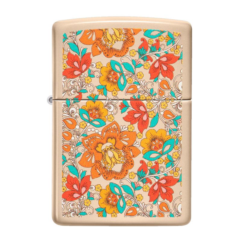 ZIPPO - Encendedor Zippo Vintage Floral Design Rosa ZP49770
