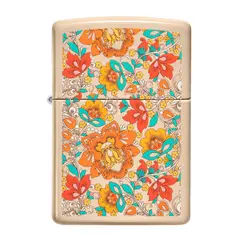 ZIPPO - Encendedor Vintage Floral Design Rosa ZP49770