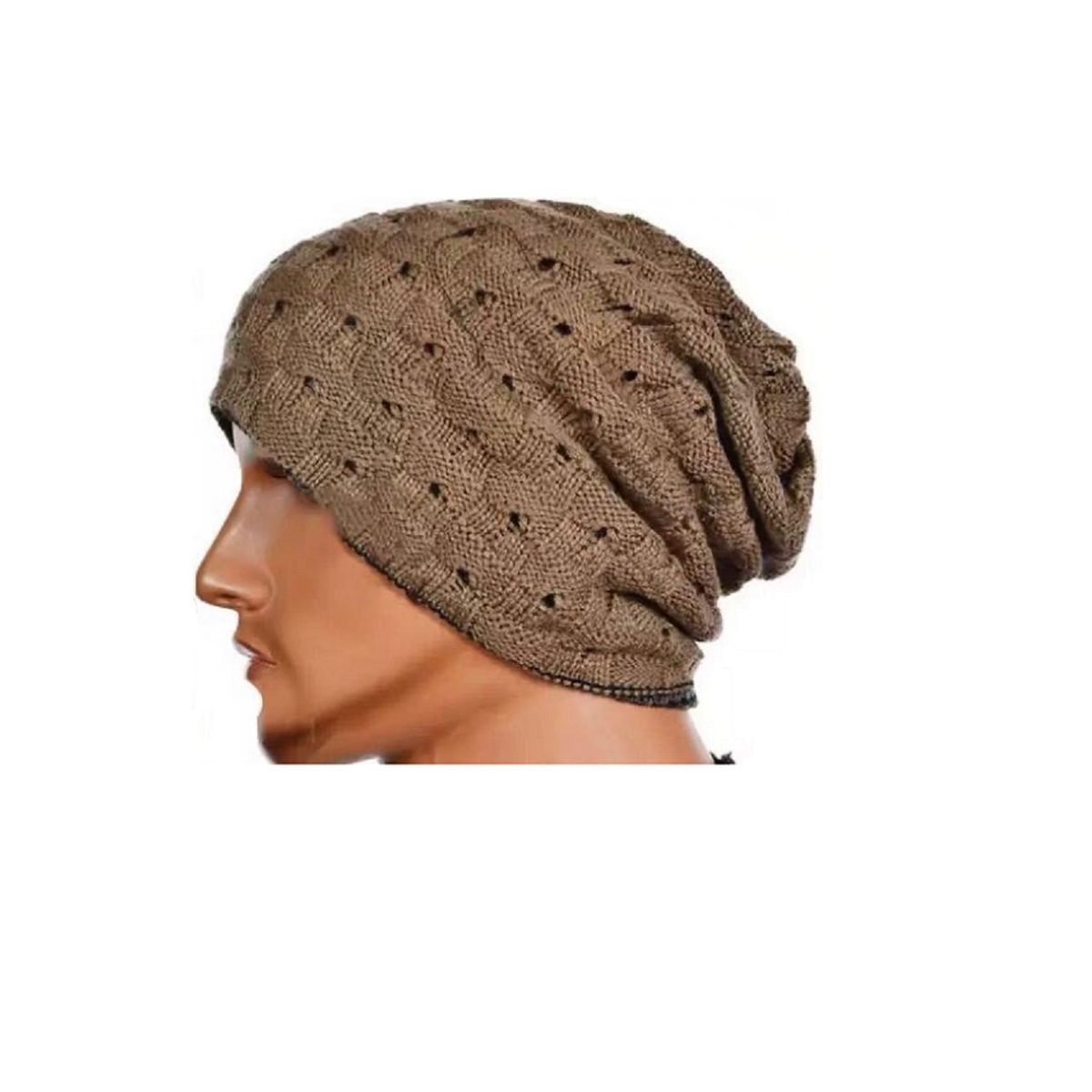 GENERICO - Gorro de Lana Abrigado y Juvenil Cafe