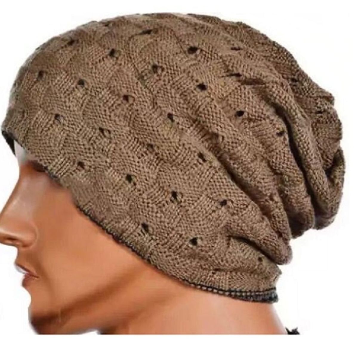 GENERICO - Gorro de Lana Abrigado y Juvenil Cafe