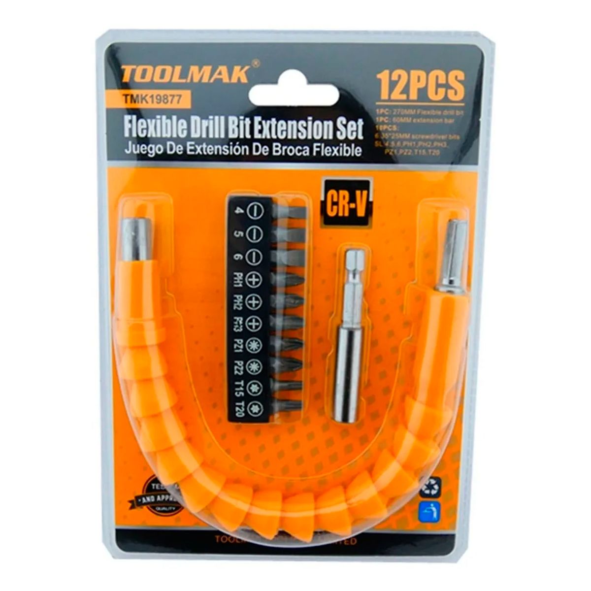 GENERICO - Juego De Extension Flexible Para Taladro Destornillador Tmk