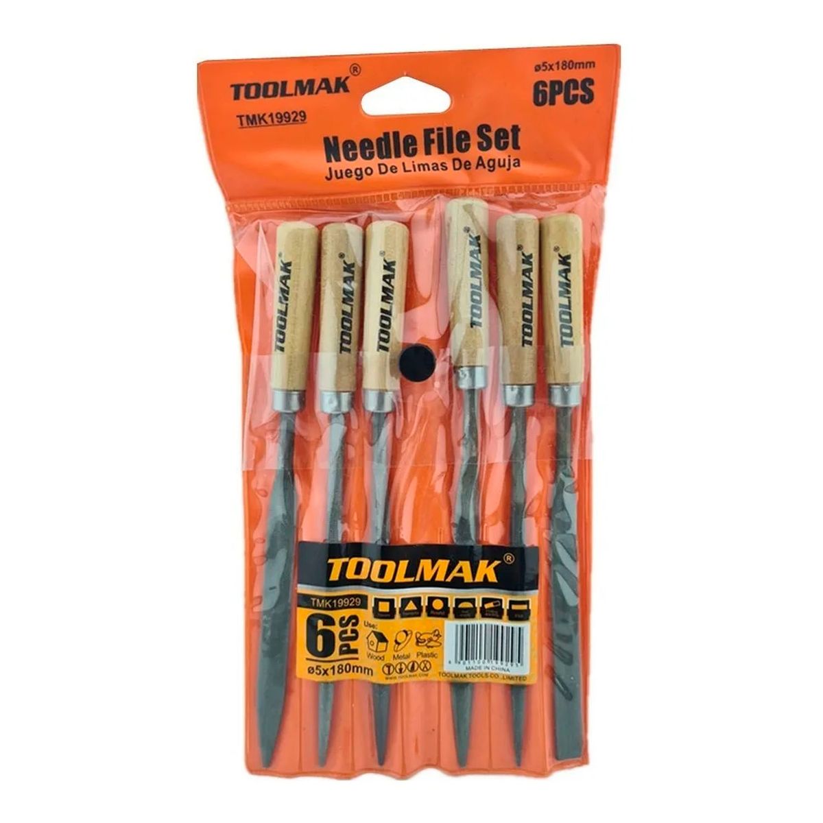 GENERICO - Kit Set Juego De Mini Limas / 6 Piezas / 5mm X 180mm Toolmak