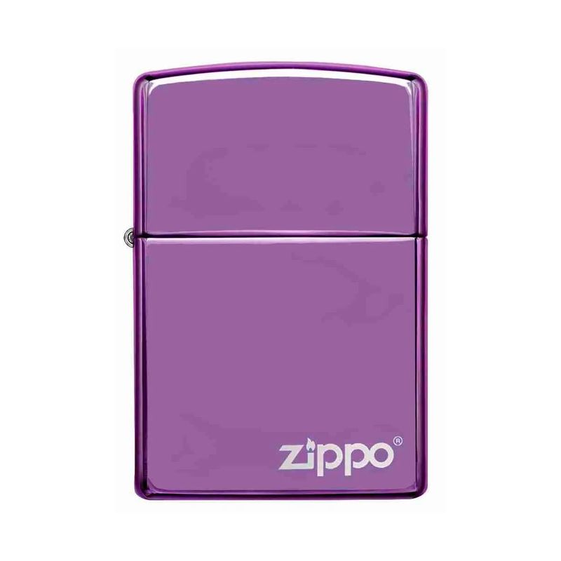 ZIPPO - Encendedor Zippo Classic Abyss Purple Logo Morado Zp24747zl