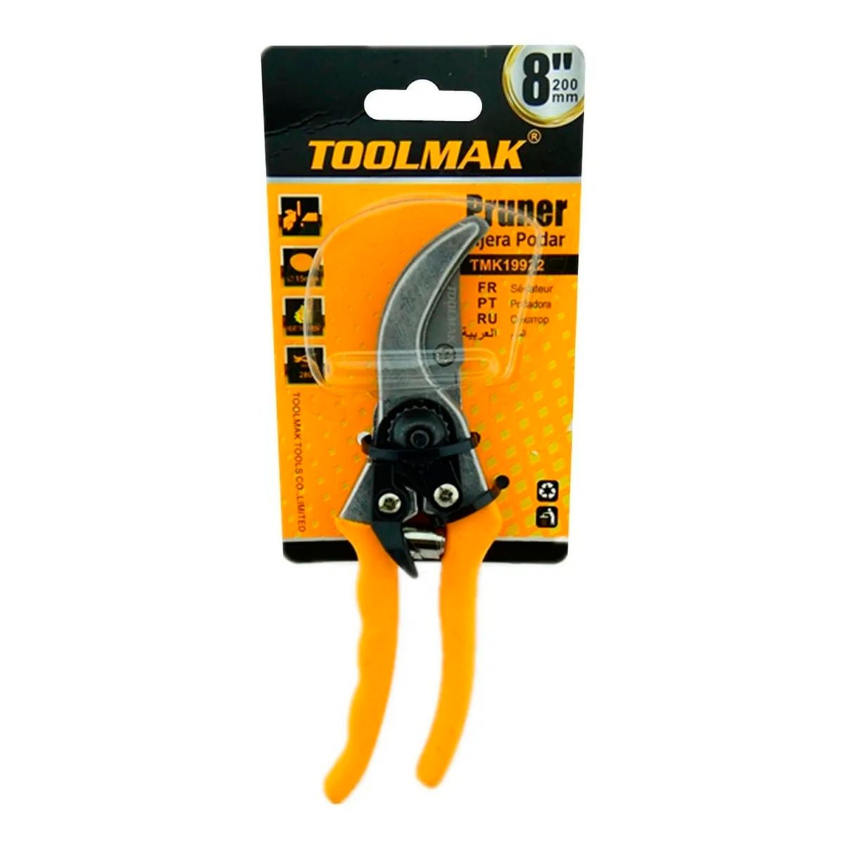 GENERICO - Tijera De Podar 8 Pulgadas (200mm) Toolmak Tmk19922