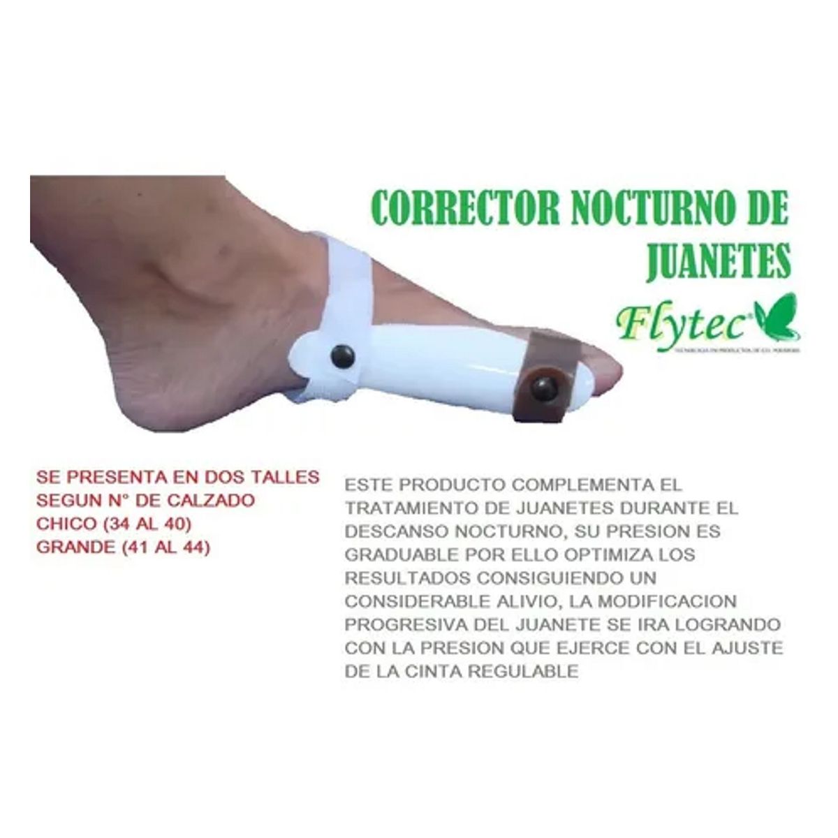 GENERICO - CORRECTOR JUANETE NOCTURNO (S)