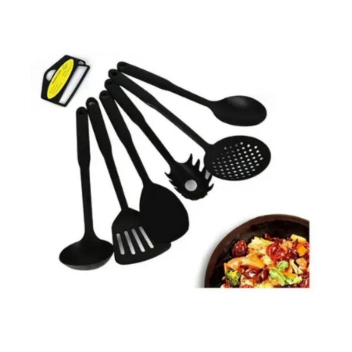 GENERICO - Set Utensilios Para Cocina Cucharones Espumaderas Espátulas