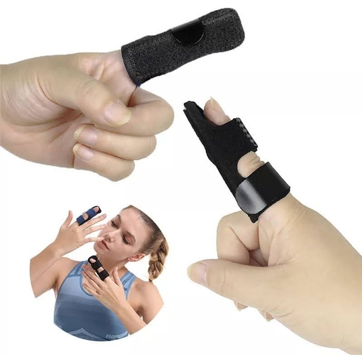 GENERICO - Ferula Dedo Aluminio Alivio Del Dolor Fijacion De Fractura