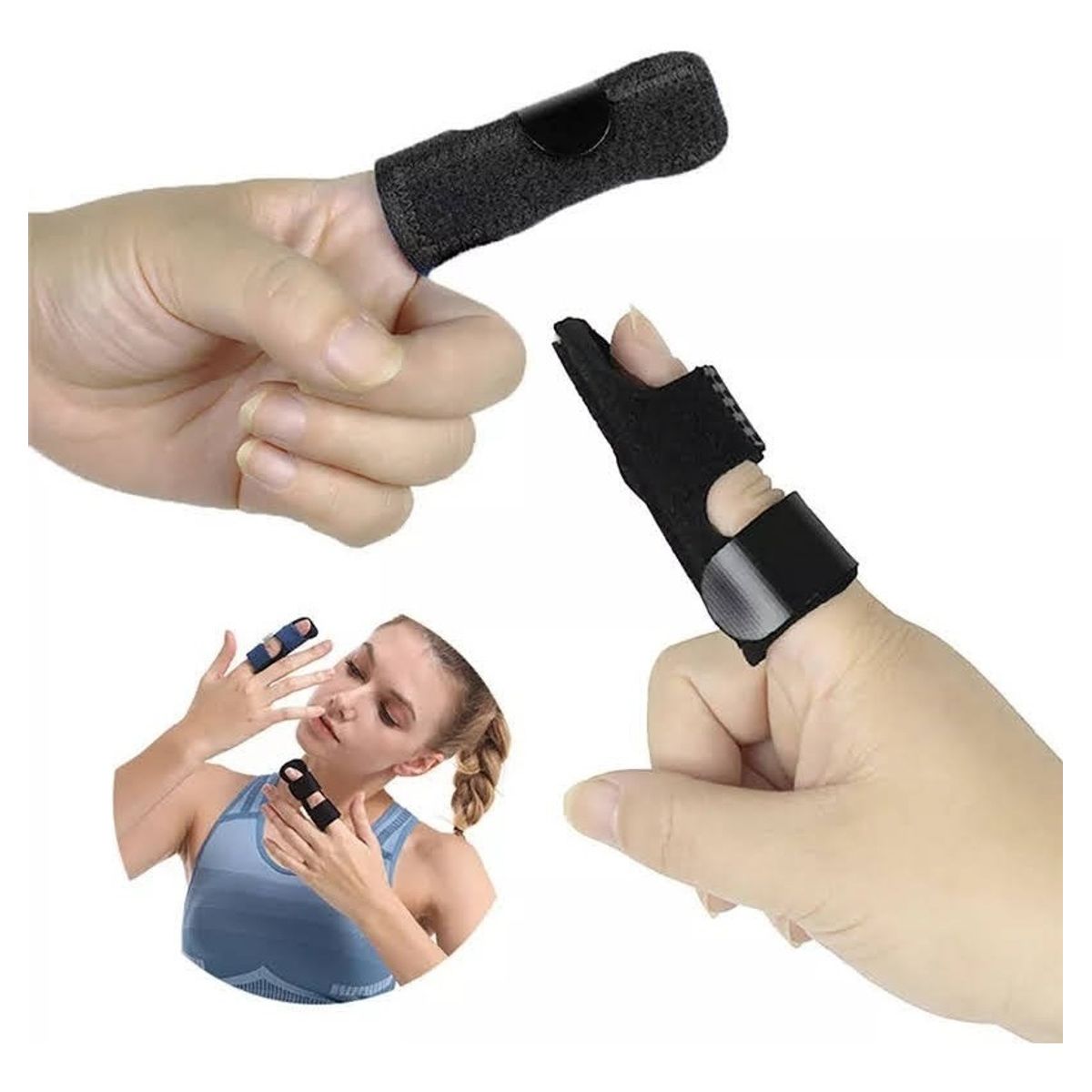 GENERICO - Ferula Dedo Aluminio Alivio Del Dolor Fijacion De Fractura