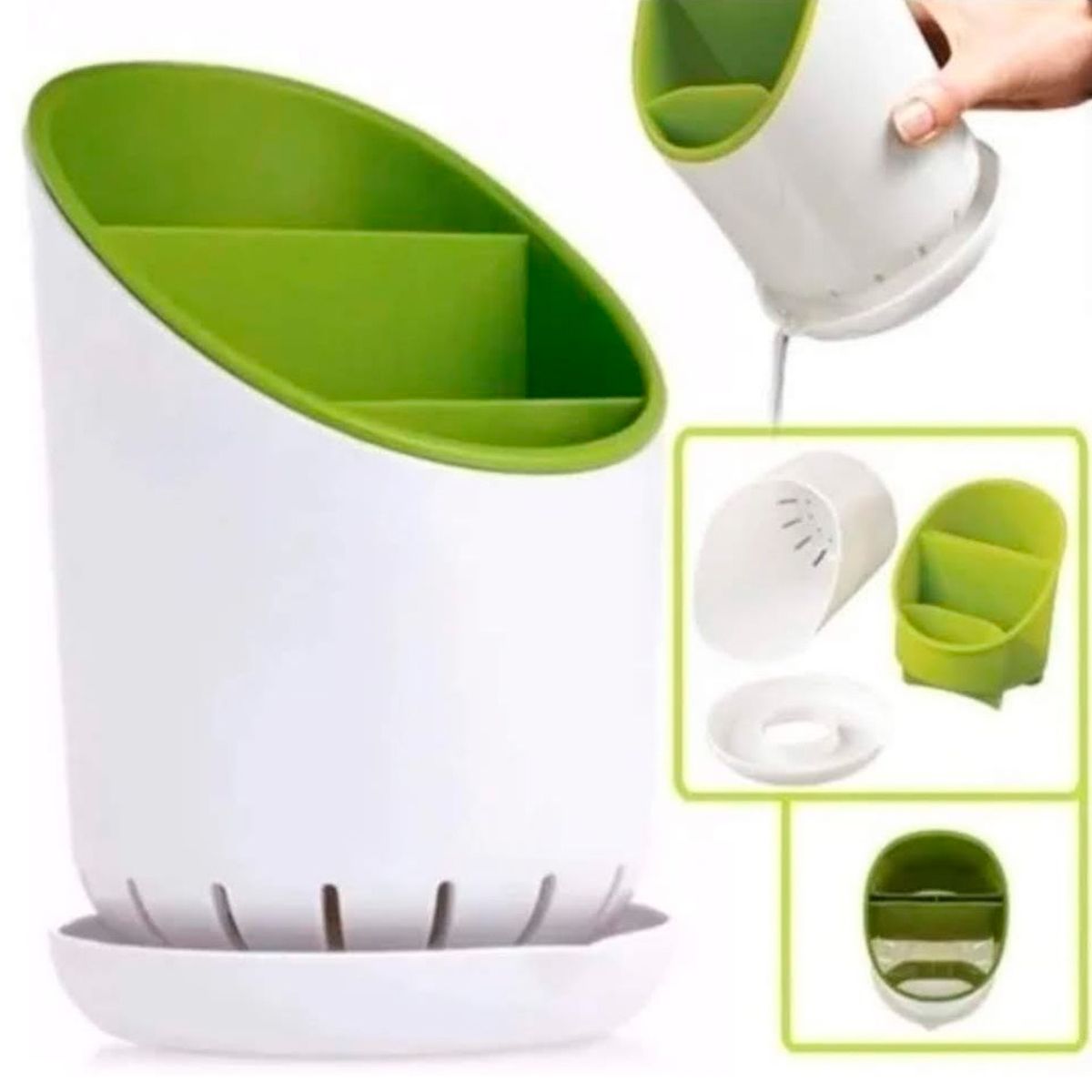 GENERICO - Escurridor Secador De Cubiertos Servicio Organizador Tenedor