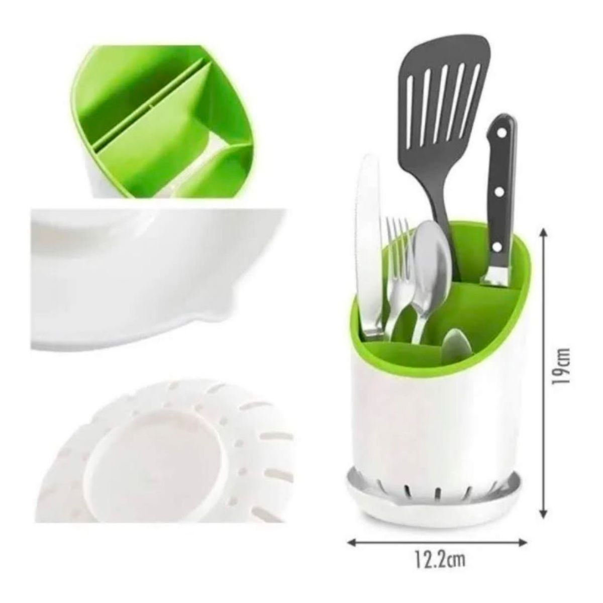 GENERICO - Escurridor Secador De Cubiertos Servicio Organizador Tenedor