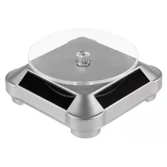 GENERICO - Exhibidor Mostrador Joyas 360 Giratorio Panel Solar
