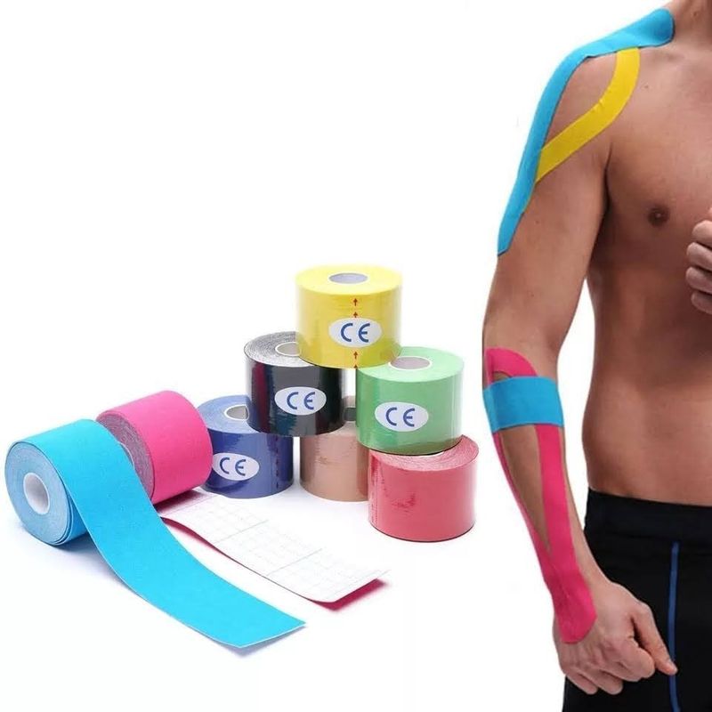 GENERICO - Kinesio Tape Cinta Kinesiologica Kinesiotape 5cm X 5 Metros Verde