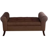 Banqueta Baúl Alejandria Color Café