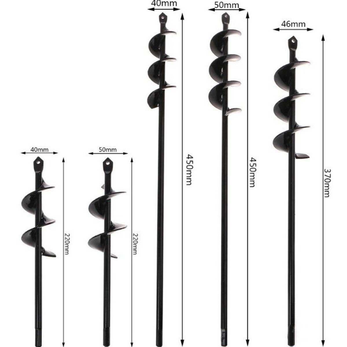 GENERICO - Brocas Ahoyador Plantar Jardín Para Taladro Común 4x45