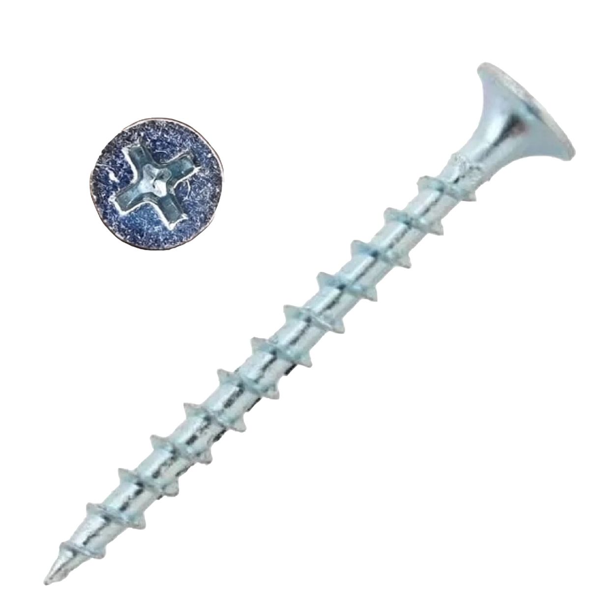 GENERICO - Tornillo 6x2 CRS Zincado Rosca Gruesa x 100 unidades