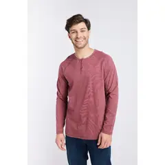 PANAMA JACK - Polera Hombre manga larga Burdeo