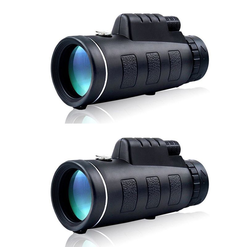 KUANGYE - Pack X2 Monocular Binoculares Profesionales De Largo Alcance