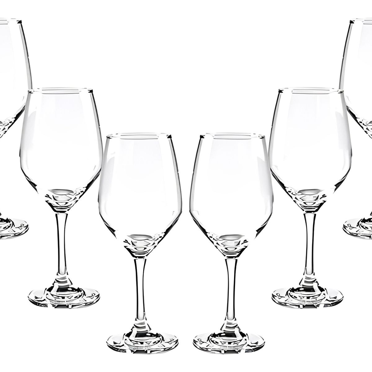 CRISTAR - Set 6 Copas Brunello Cristar para Vinos y Cocteleria