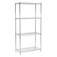 Estante 90x45x180 cm Acero Cromado ProChef. Capacidad 480 kg