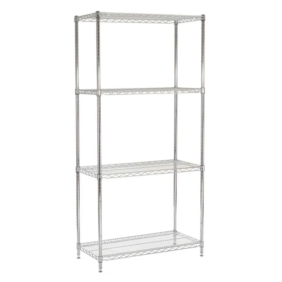 PROCHEF - Estante 90x45x180 cm Acero Cromado ProChef. Capacidad 480 kg