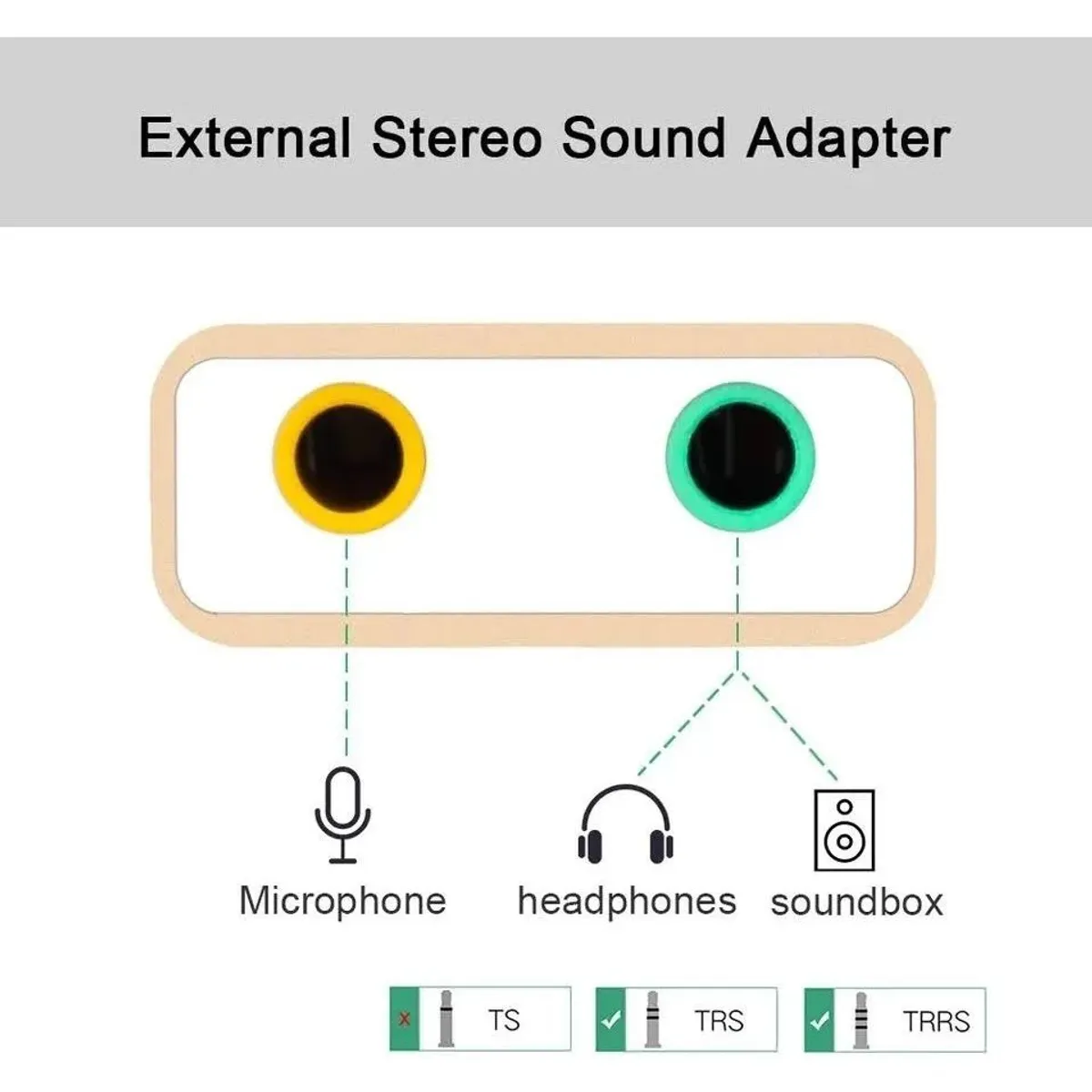 KUANGYE - Tarjeta De Sonido71 Conector Usb C Audio Y Micrófono 35mm