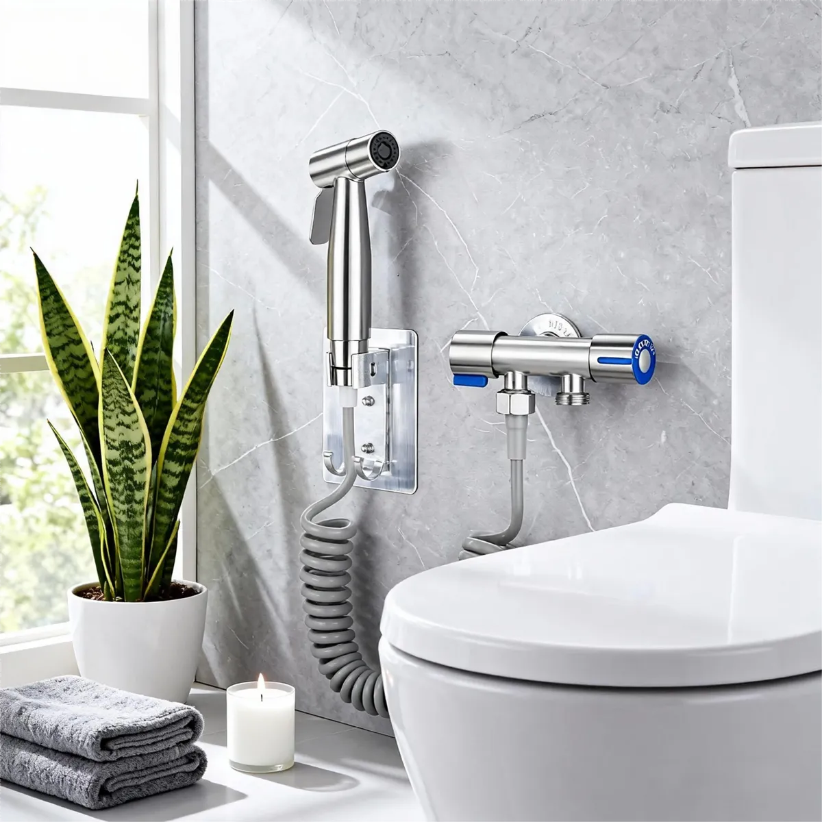 AIZO - Juego Completo Llave Bidet Ducha Arabe Para Wc Envios