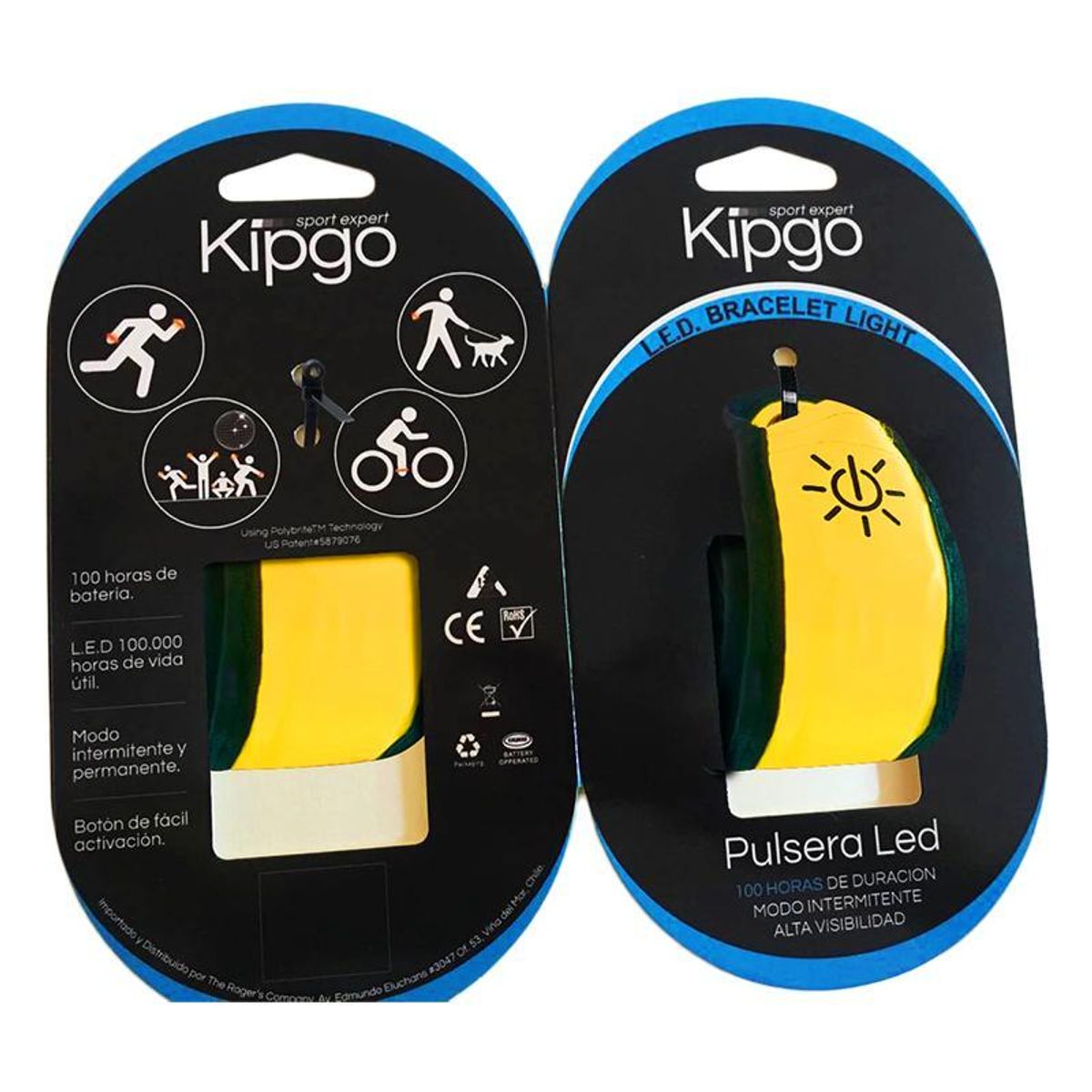 GENERICO - Pulsera Led Running y Ciclismo Amarilla