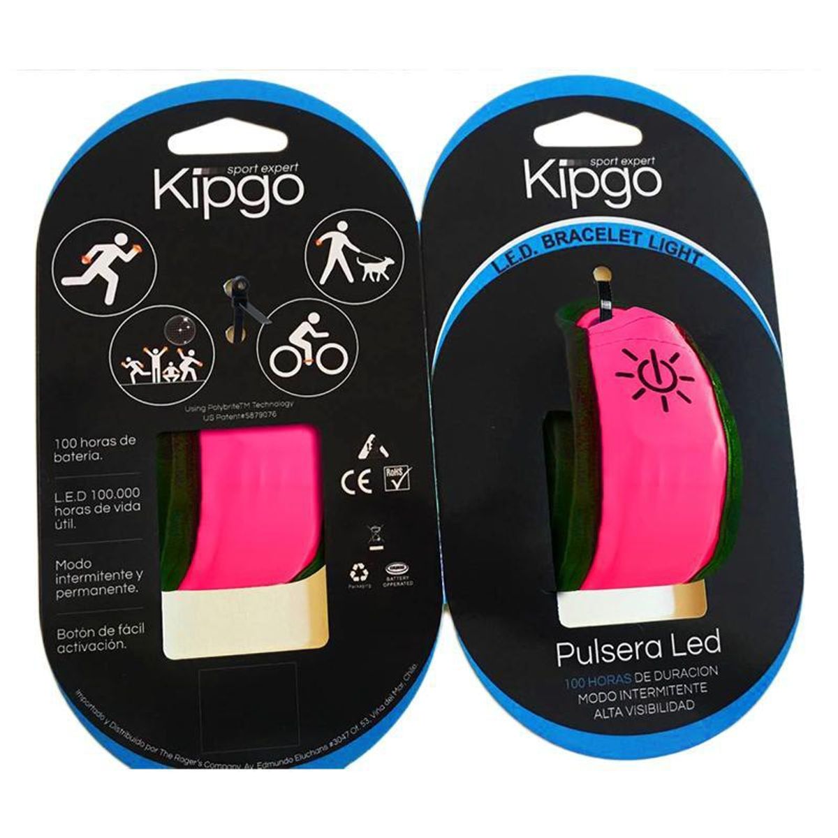 GENERICO - Pulsera Led Running y Ciclismo Rosada